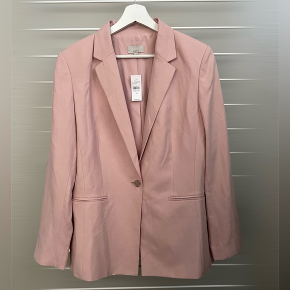 LOFT Women's Pink Blazer Suit Jacket - Picture 3 of 15